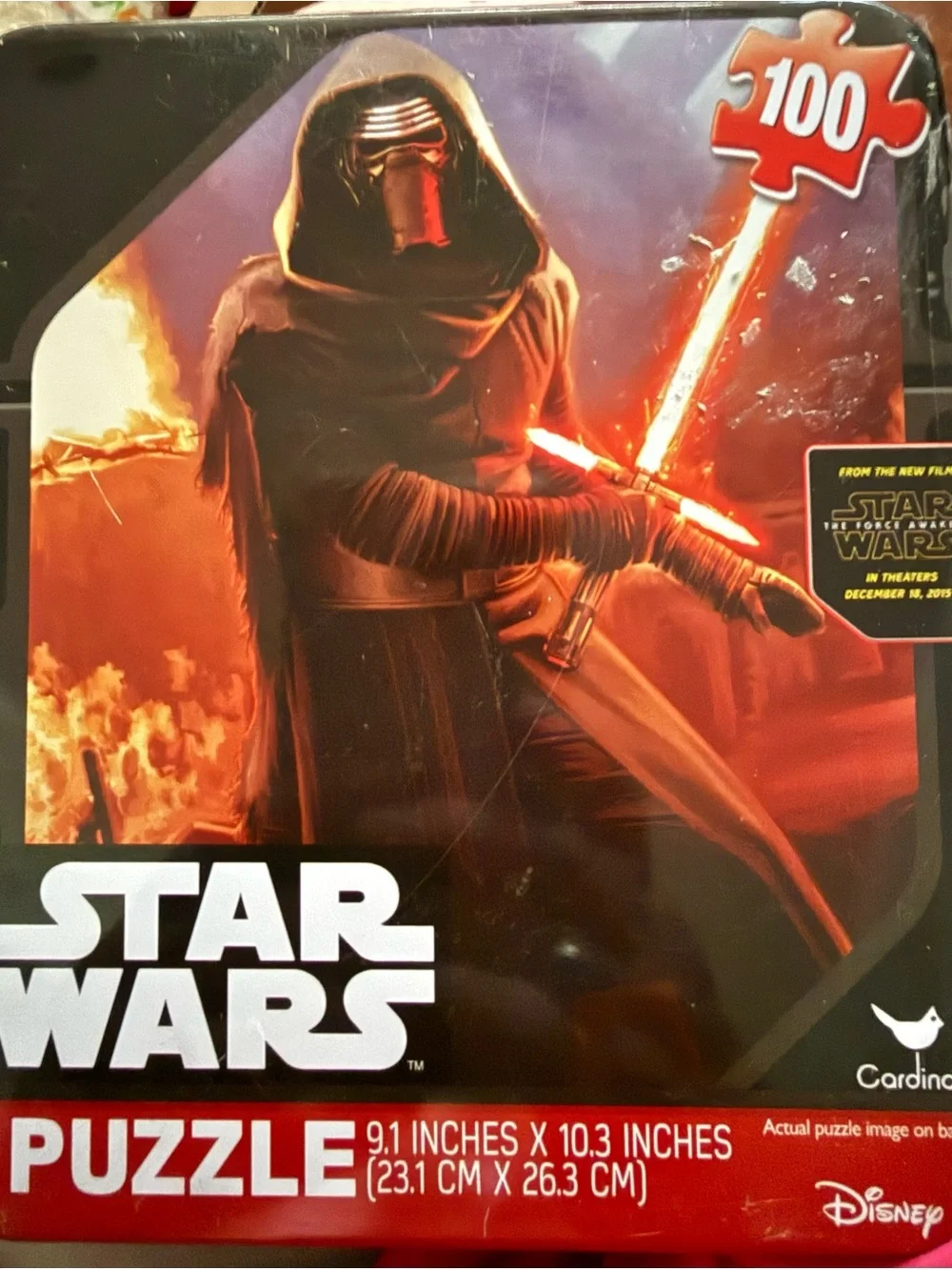 2 NEW STAR Wars -DISNEY 100 Piece Puzzle In Collectable Tin Box Factory Sealed